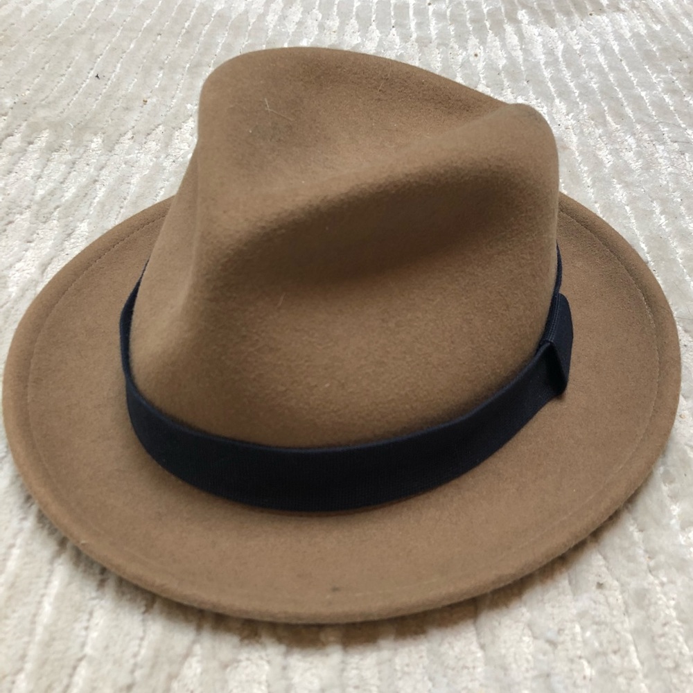 Rag & Bone Tan w/ Blue trim Fedora Hat